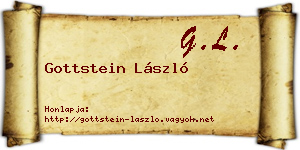 Gottstein László névjegykártya
