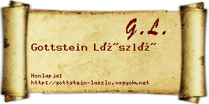 Gottstein László névjegykártya